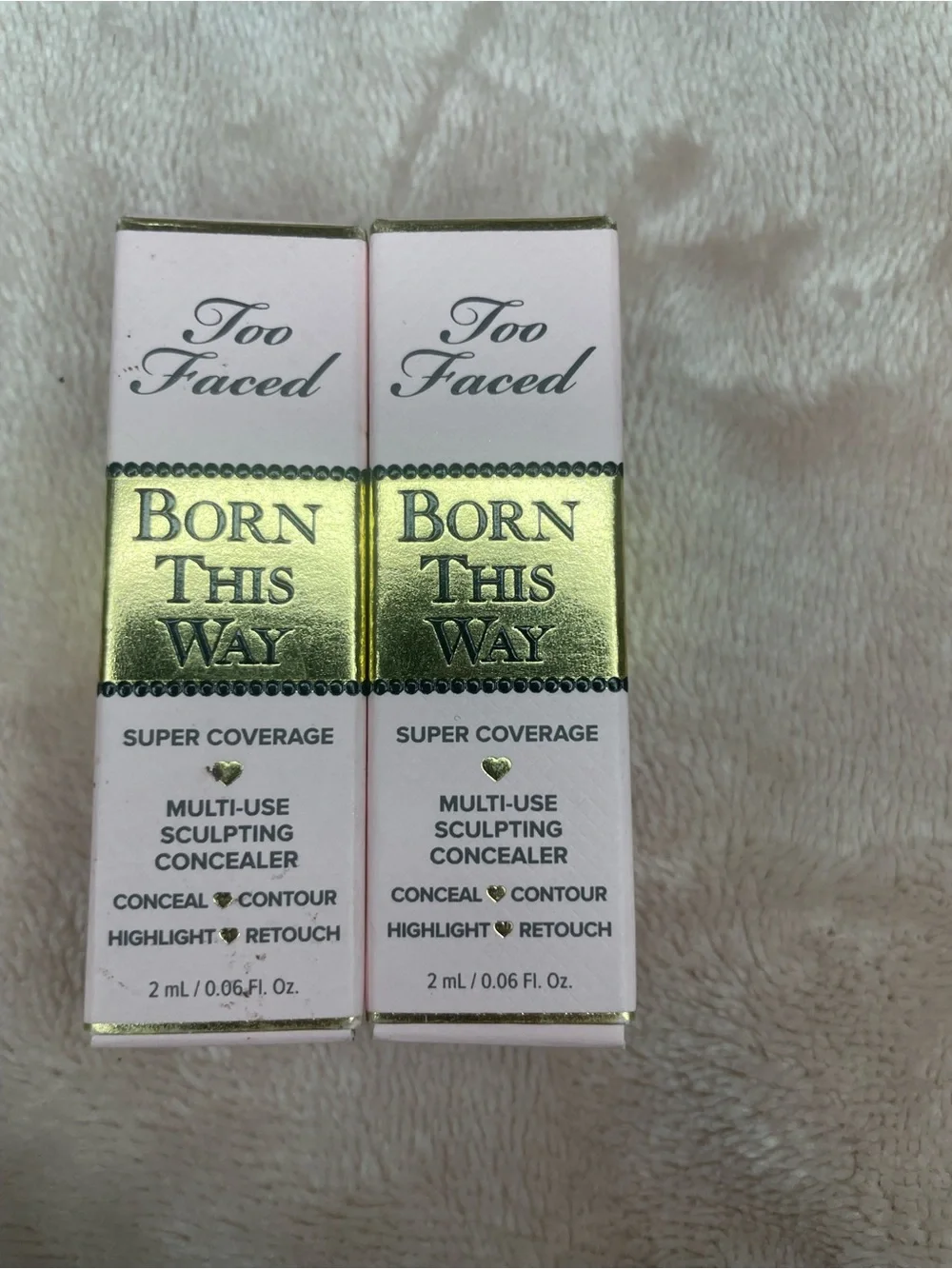 (2 pack) Too Faced Born This Way Super Coverage Sculpting Concealer - Warm Sand